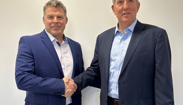Chuck Churn, Director of Principal Relations, Lintech International LLC (right) and Tyler Kilgannon, Head of Sales & Marketing, North America, Heubach Group (left).